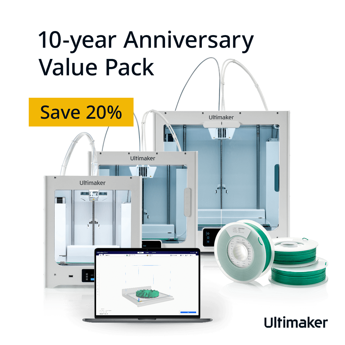 Ultimaker 3D printer 10 year anniversary sale